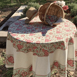 COLOMBE Round Cotton Tablecloth