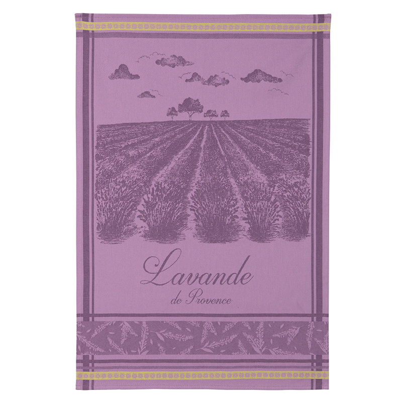 For the love of Provence and lavender. A purple jacquard tea towel available on French Bliss