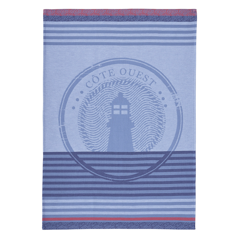 Back to Bretagne... this tea towel brings a marine theme for your home by the ocean with a French twist.