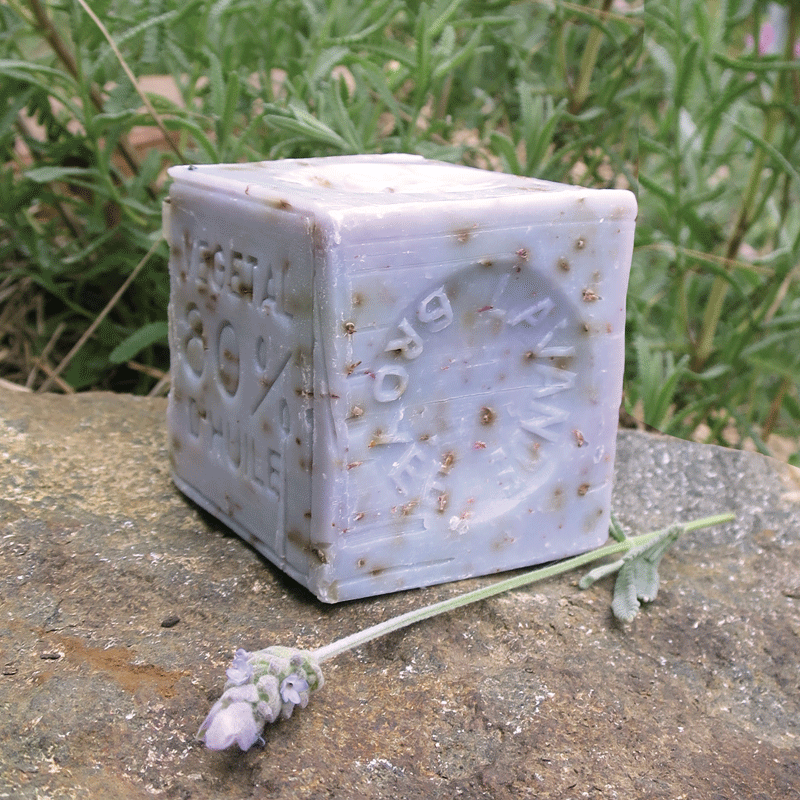 300g Lavender Broyee Cube Soap