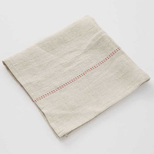 RYTHMO Linen & Red napkin