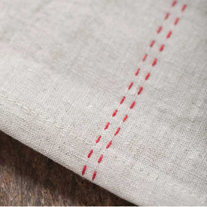 RYTHMO Linen & Red napkin